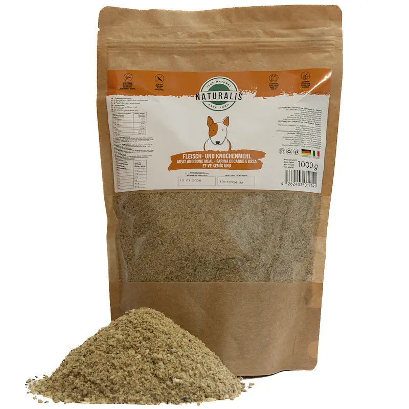 Naturalis BARF 1kg Fleisch- & Knochenmehl 50% Fleisch 50% Knochen