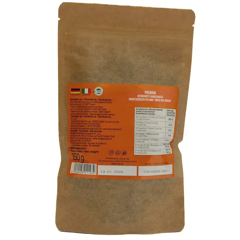 BARF-Snack Trainings-Fleischbällchen Leckerlis – 100% Hähnchenfleisch (150 g)