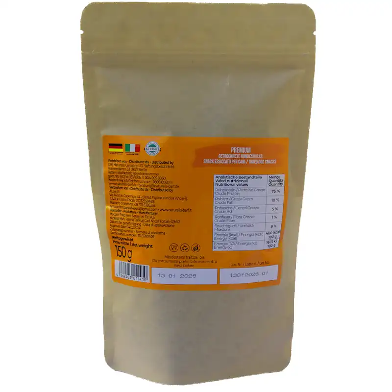 BARF-Snack Trainings-Fleischbällchen Leckerlis – 100% Rindfleisch (150 g)