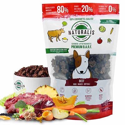 Weiße Hunde Gemüseflocken Black&White, 1 Kg – Getreidefreier BARF-Zusatz Für Hunde